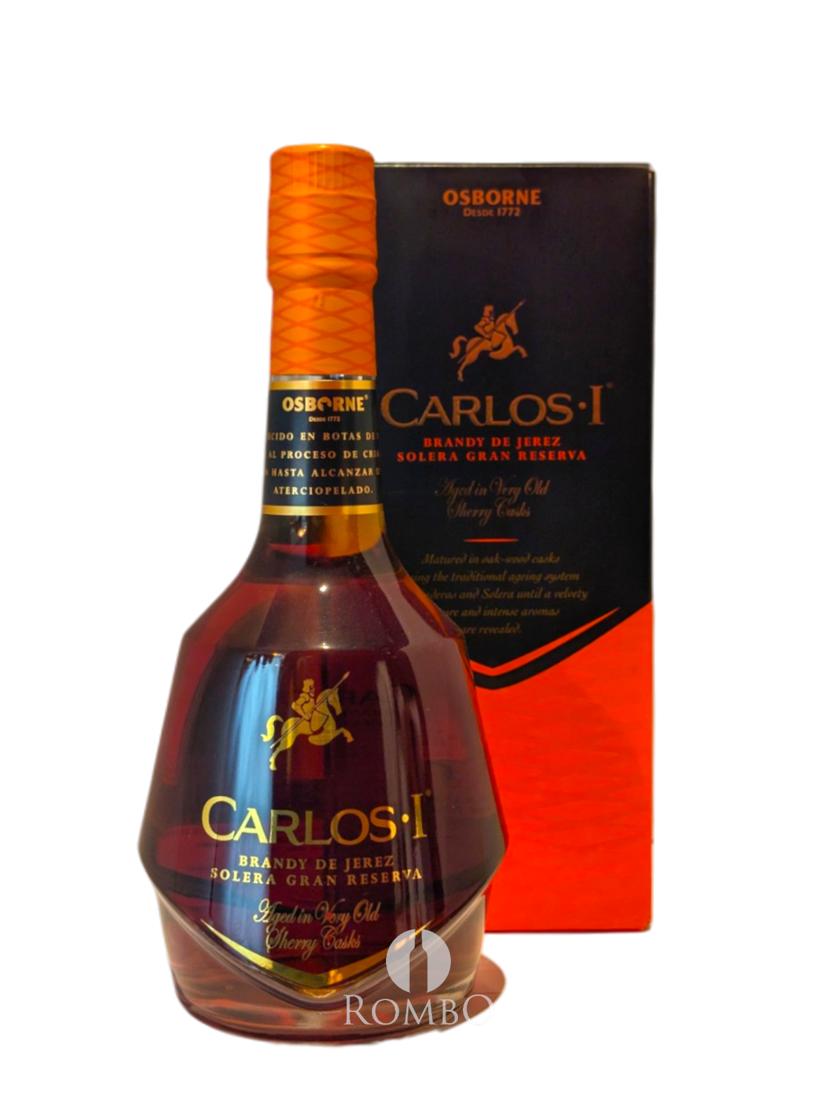 Carlos I (Primero) Solera Gran Reserva XO Brandy de Jerez – Rombo