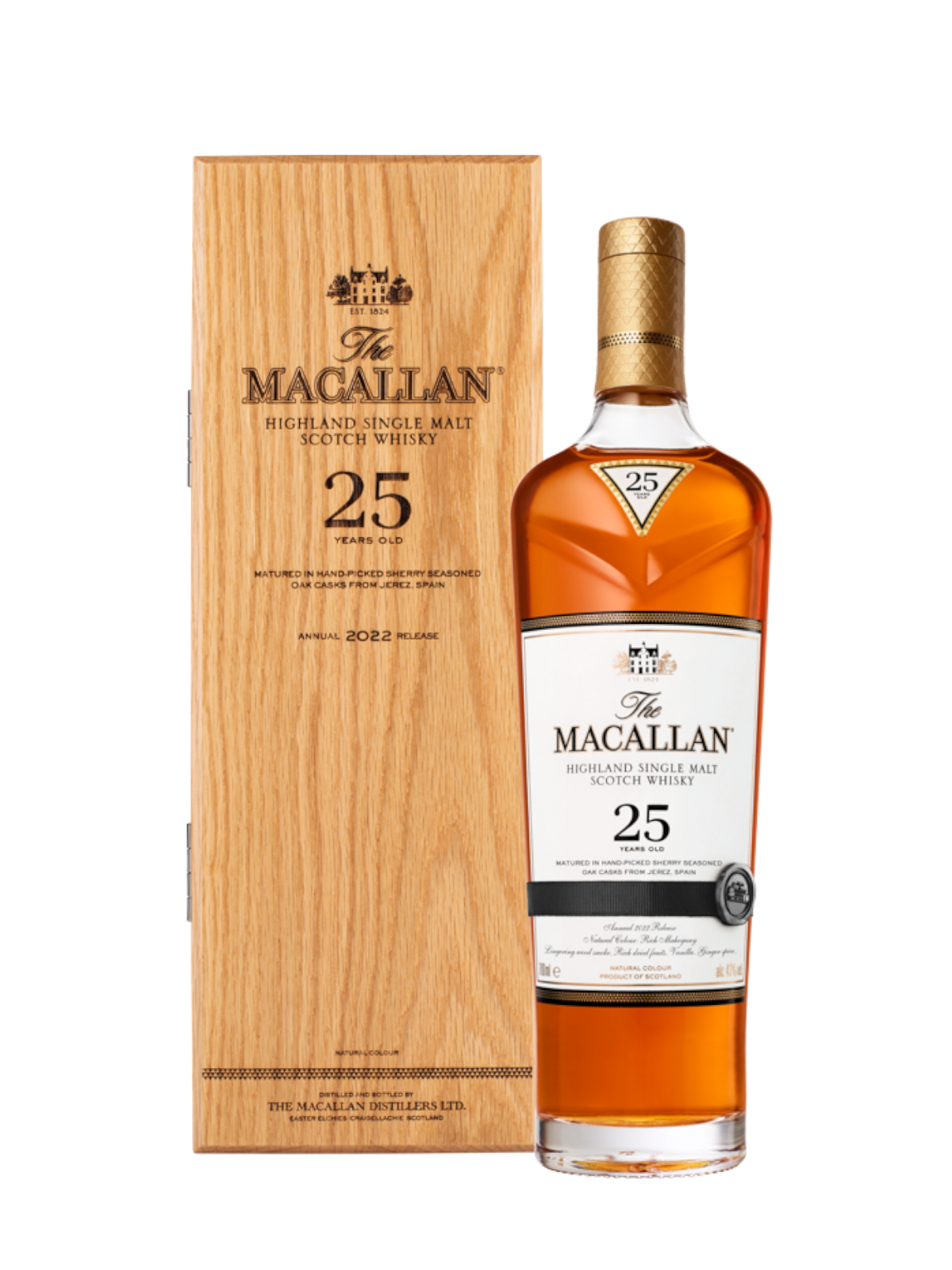 ウイスキー The Macallan 25 Years Old 2022 Release The Macallan 25 Year Old Single Malt Whisky 2022 Release – Rombo