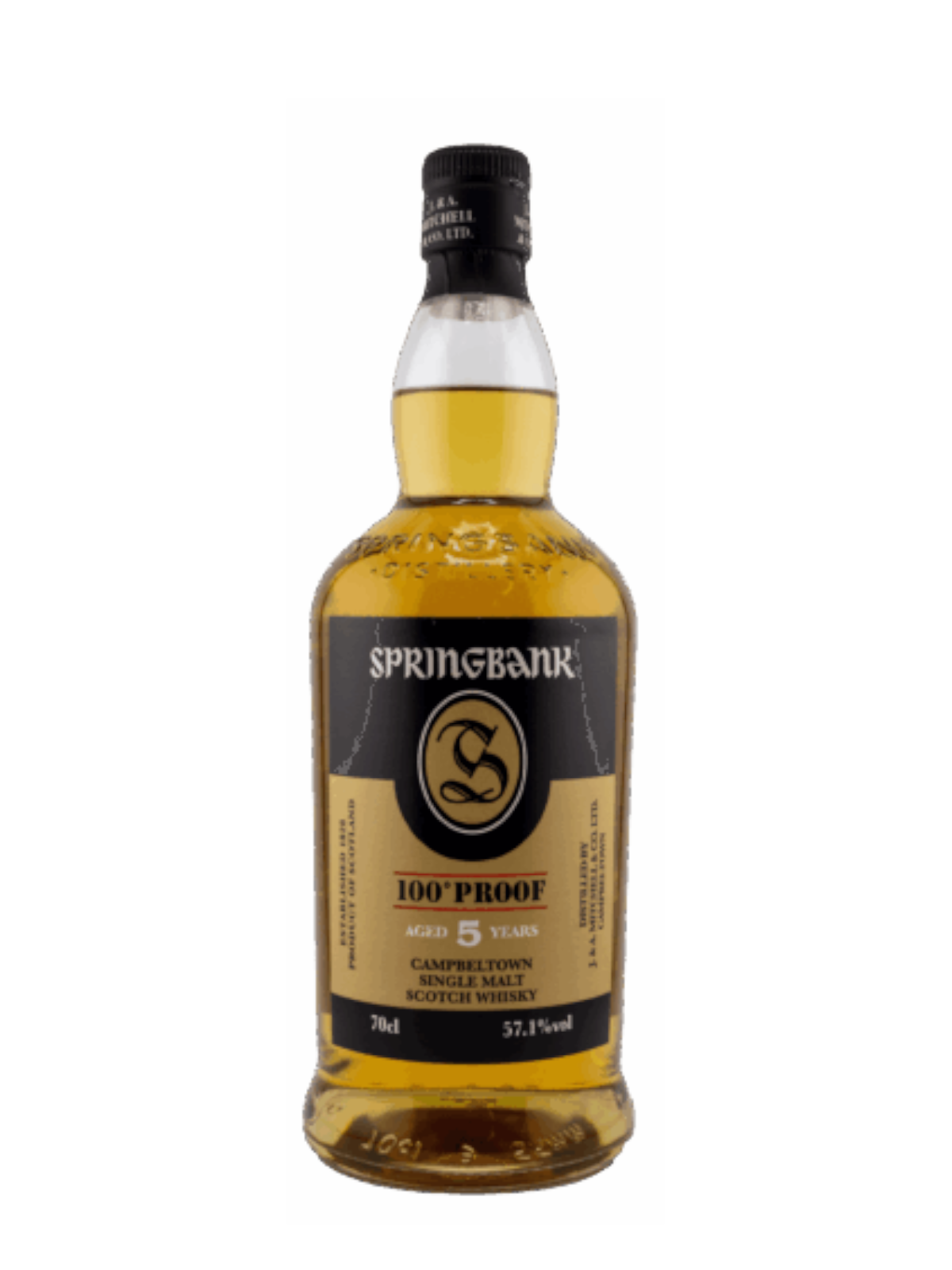 SPRINGBANK 100-PROOF 5年 700ml Springbank 100 Proof 5 Years Single Malt Scotch Whisky – Rombo