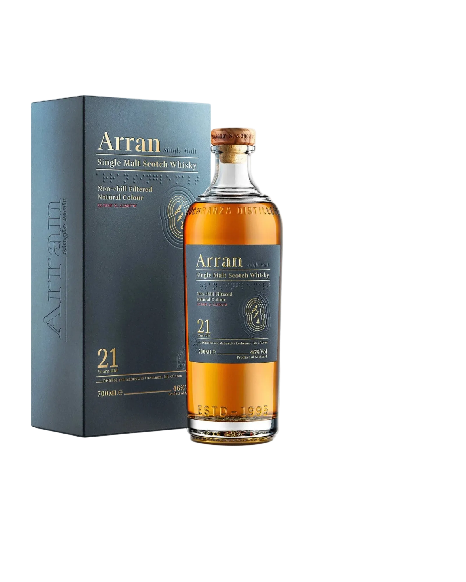 Arran 21 års Single Malt Whisky – Rombo