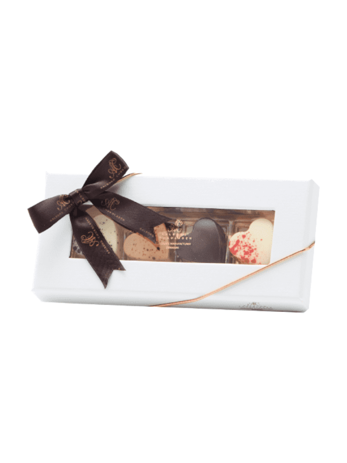 Aalborg Chokoladen 4 stk. fyldte chokoladehjerter 40 g.