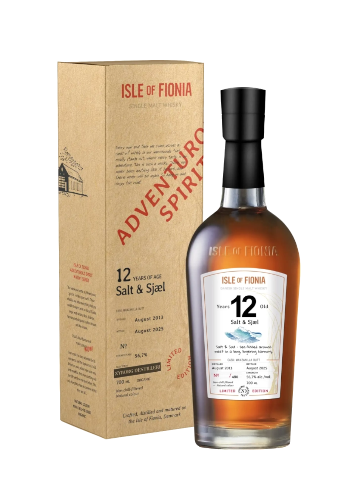 Isle of Fionia 12 år Salt & Sjæl Single Malt Whisky