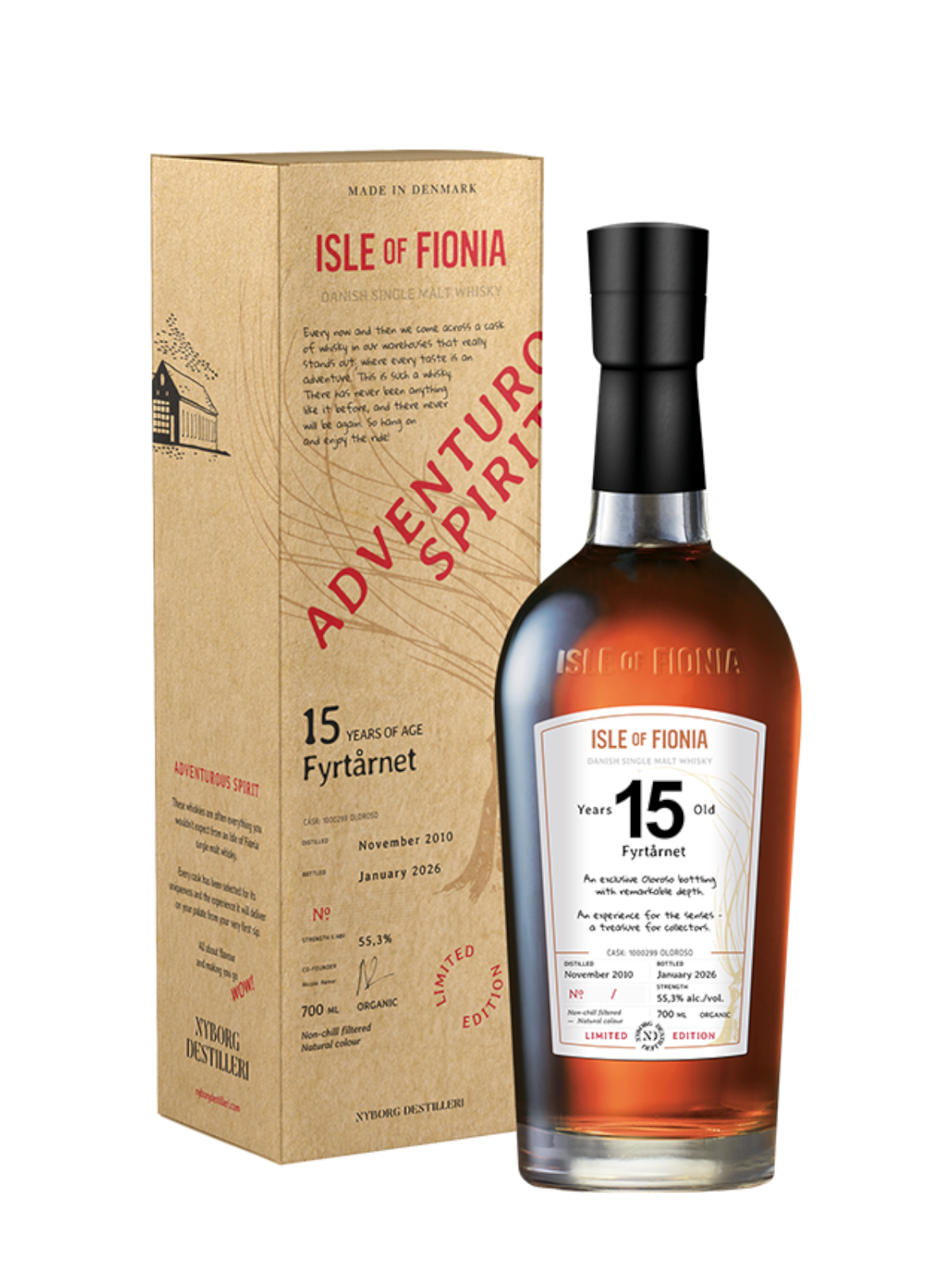 Isle of Fionia Fyrtårnet 15 år Danish Single Malt Whisky