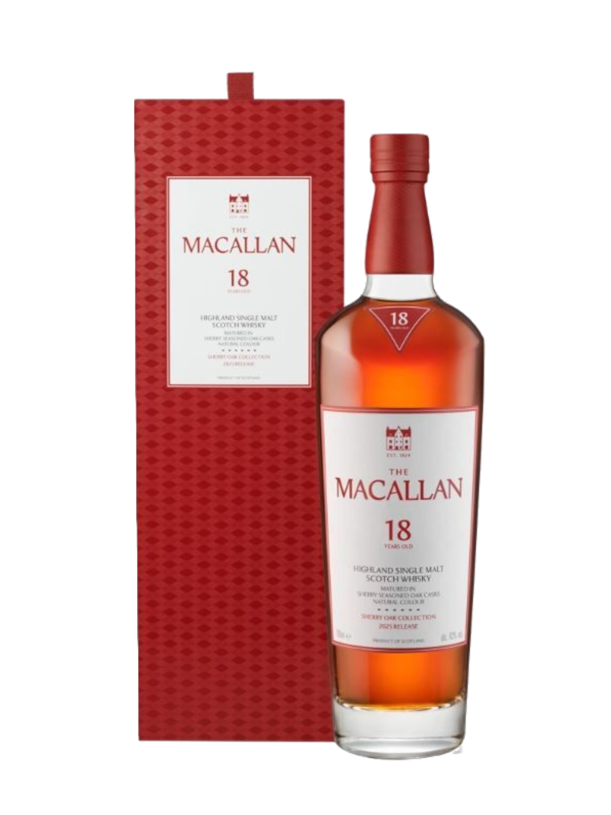 The Macallan 18 års Sherry Oak Cask Single Malt Whisky 2025 Release Whisky