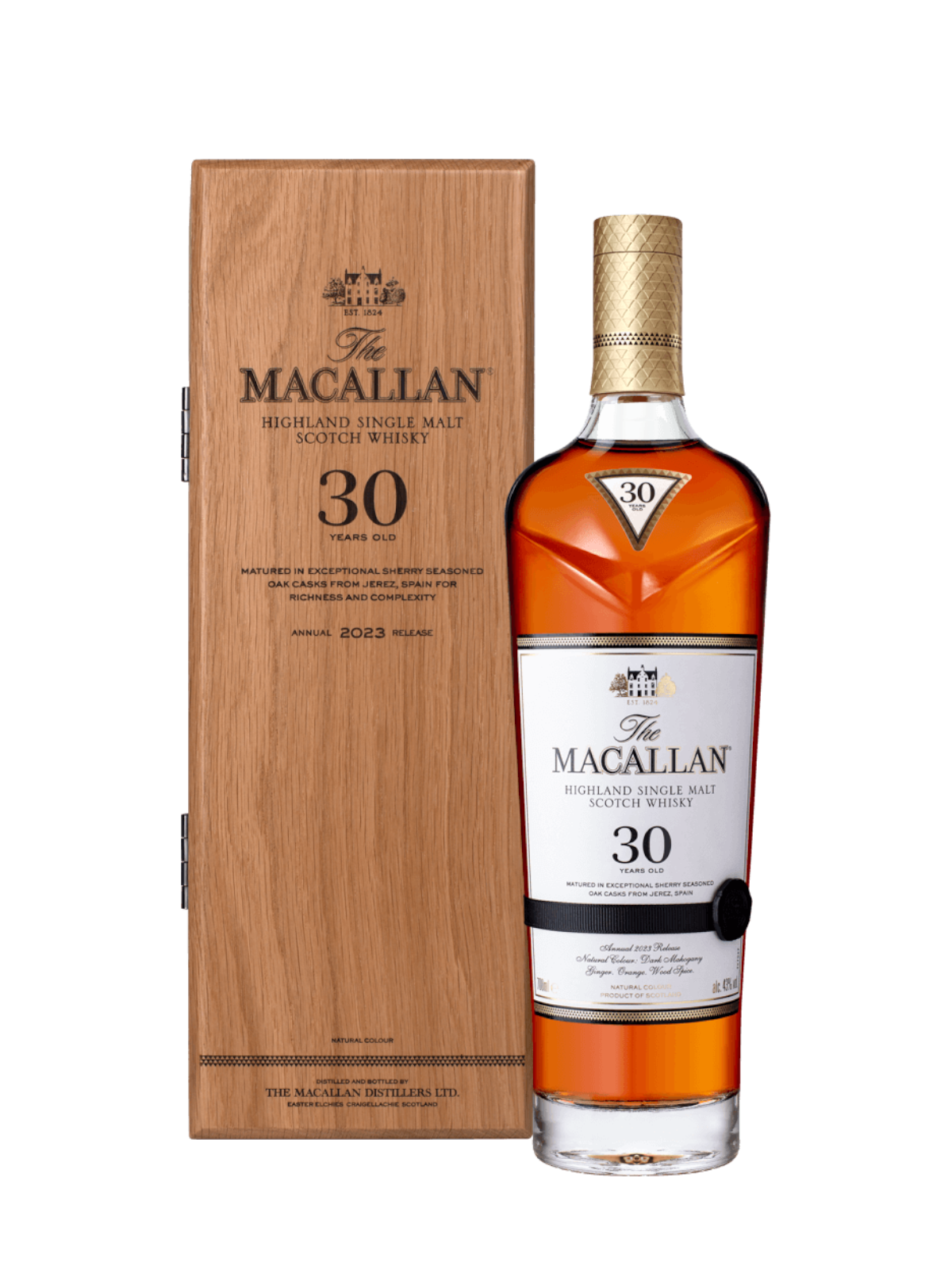 The Macallan Sherry Oak 30 Years Old Single Malt Whisky 2023 års utgåva
