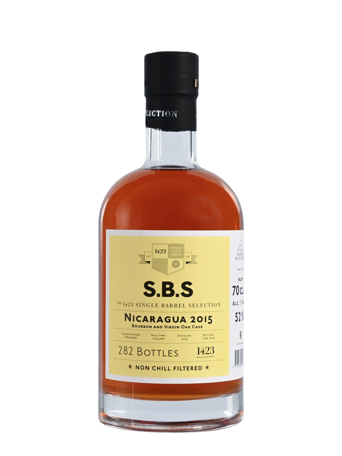 SBS Nicaragua 2015 Rom - Bourbon and Virgian Oak Cask