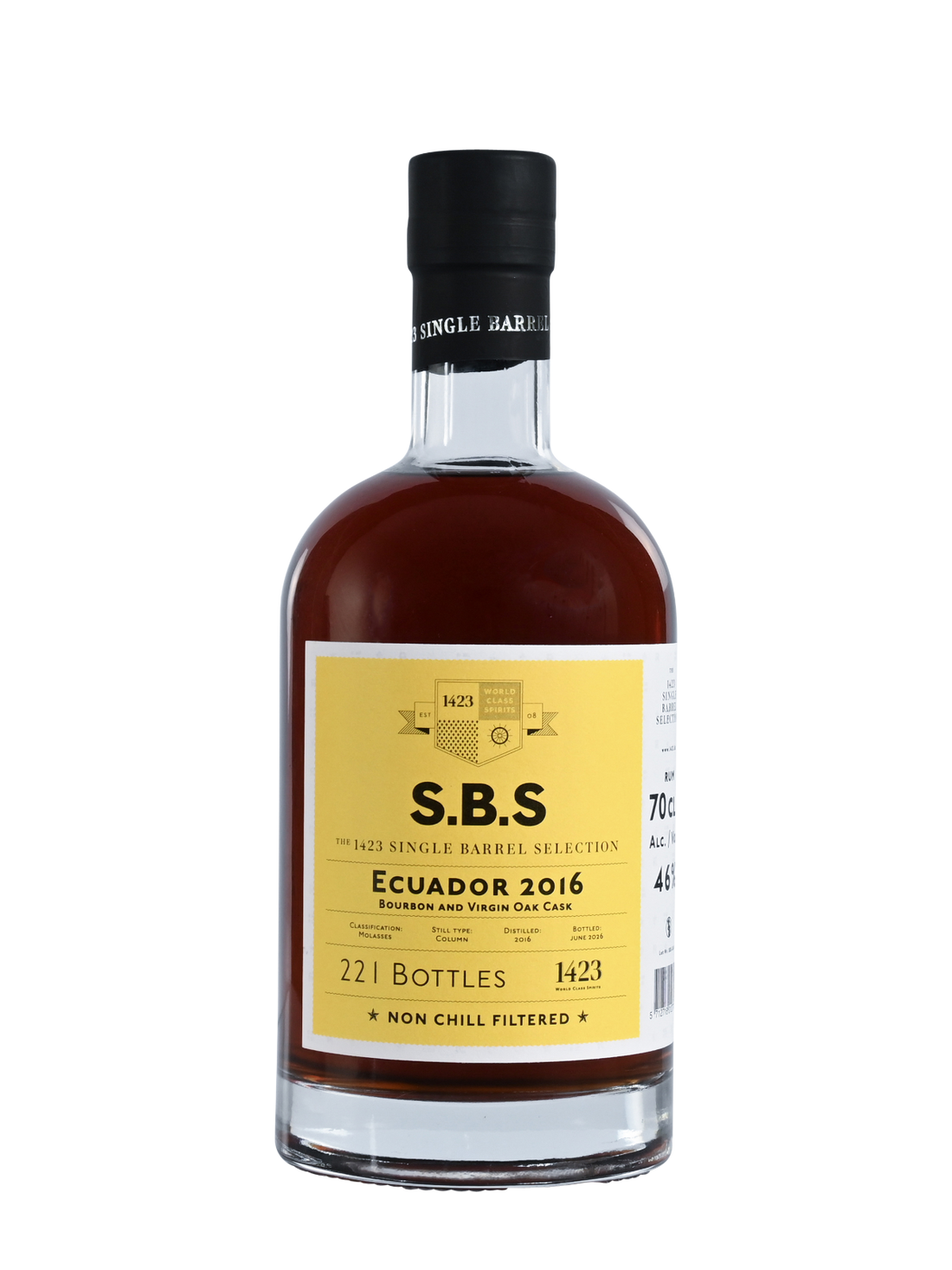 SBS Ecuador 2016 Rom - Bourbon and Virgin Oak Cask