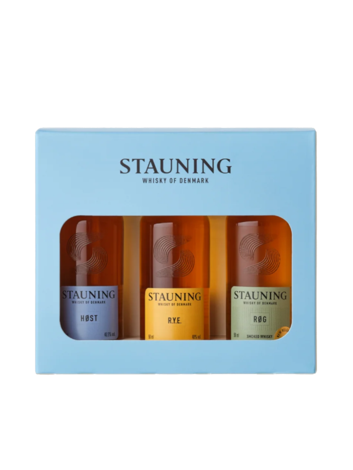 Stauning Whisky Gaveæske 3 x 5 cl - Høst | R.Y.E. | Røg