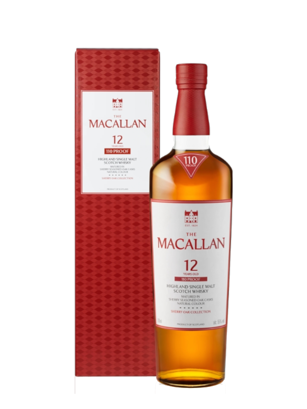The Macallan 12 Years Old 110 Proof Highland Single Malt Scotch Whisky