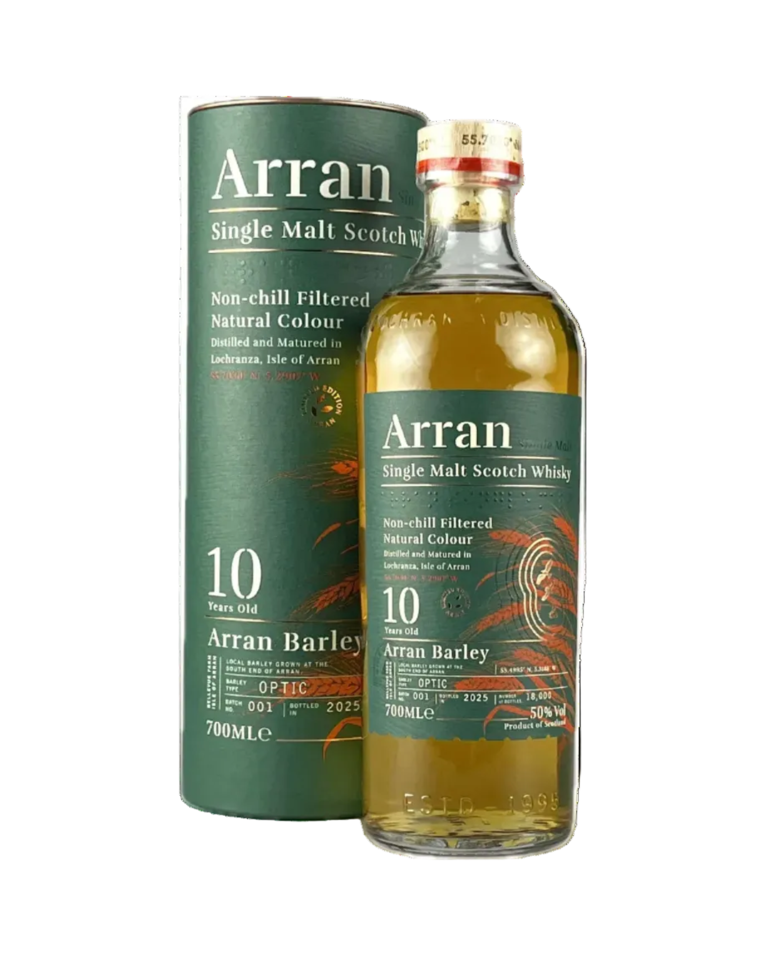 Arran Barley 10 Years Old Single Malt Scotch Whisky