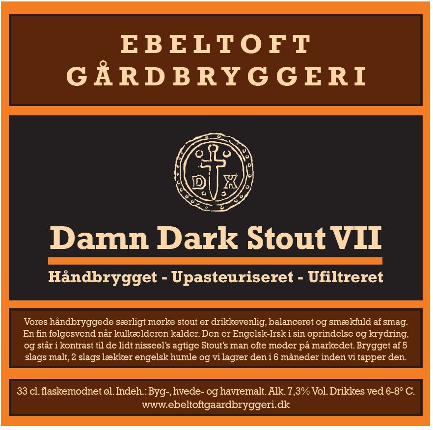 Ebeltoft Gårdbryggeri Damn Dark Stout Öl