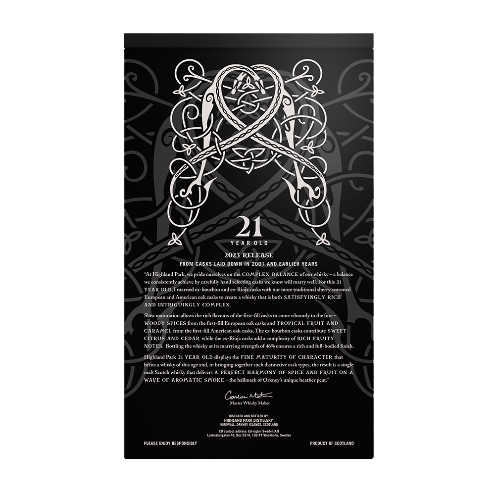 Highland Park 21 års Single Malt Whisky 2023 Release