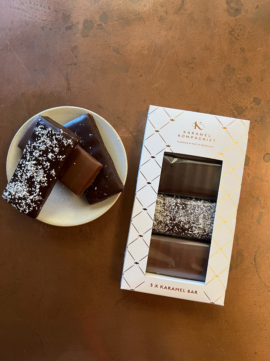Karamel Kompagniet Gaveæske 3 stk Karamel Bar