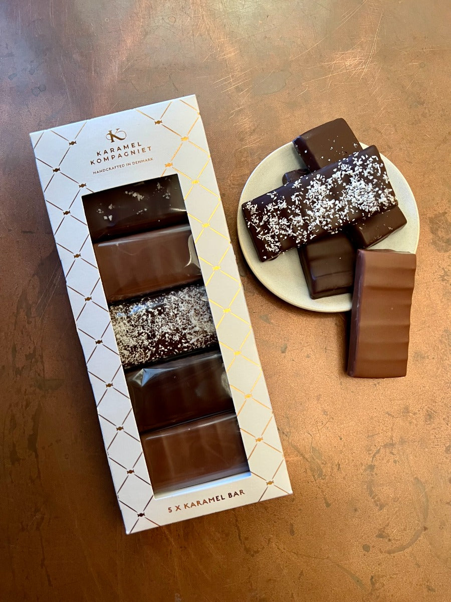 Karamel Kompagniet Gaveæske 5 stk Karamel Bar