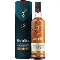 Glenfiddich 18 års Single Malt Whisky -  